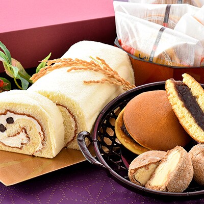 神子原米ロールとお菓子の詰合せ