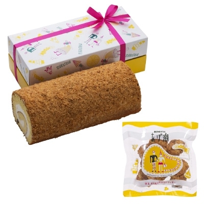 <まるたや洋菓子店>スイスロールとあげ潮小袋セット