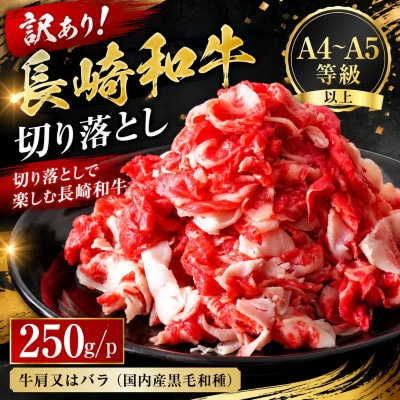 【A4~A5】訳あり!長崎和牛切り落とし 250g