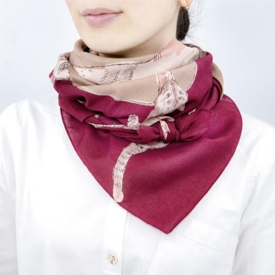 【三陽商事】浅山美里97cm風呂敷(CATS)(京都/大判/猫/ネコ/薄手/エコバック/綿100%)