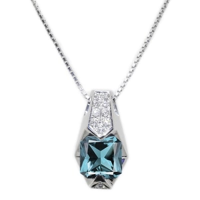 【京セラ】クレサンベール〈アレキサンドライト・天然ダイヤモンド〉ペンダント(ジュエリー)