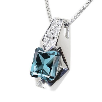 【京セラ】クレサンベール〈アレキサンドライト・天然ダイヤモンド〉ペンダント(ジュエリー)