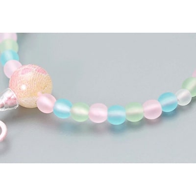 【京念珠】数珠 こどもじゅず サクランボ(ピンク)【土屋念珠店/子供用/念珠/略式/3793】