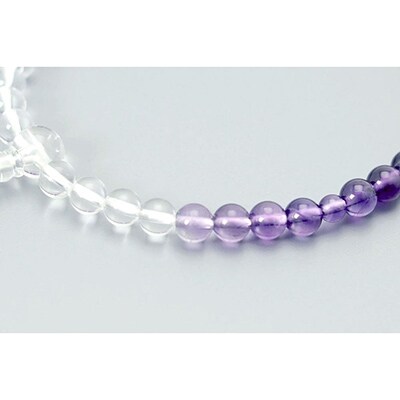 【京念珠】数珠 霞仕立 紫水晶 正絹房【土屋念珠店/女性用/レディース/念珠/略式/3753】