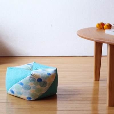 【洛中高岡屋】えがおつながる、おざぶとん『おじゃみキッズ学(がく)』(しゃぼんふゆ&藍玉)