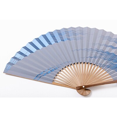 【伏見上野旭昇堂】漆喰京扇子(霞)|京都 扇子 京扇子 人気