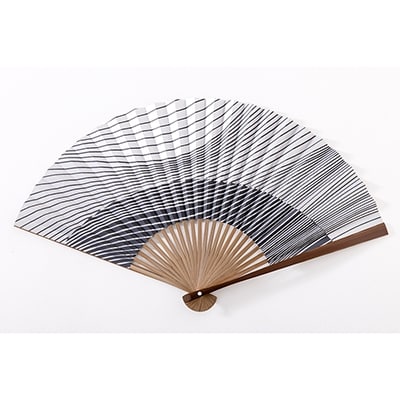 【伏見上野旭昇堂】漆喰京扇子(銀河)