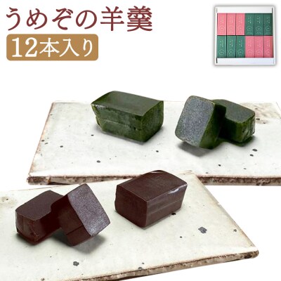 【甘党茶屋京梅園】うめぞの羊羹12本入り
