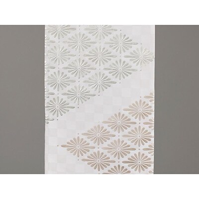 【光映工芸】京都発!伝統工芸品　袋帯 七宝菊(白地)≪着物の格式を上げる帯≫