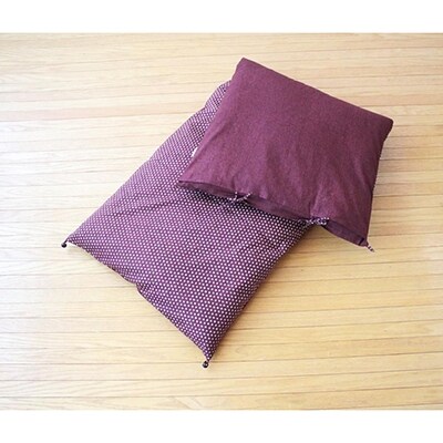 【洛中高岡屋】うたた寝にちょうどいい寛ぎのアイテム　カバータイプごろ寝敷きふとん(パープル系)