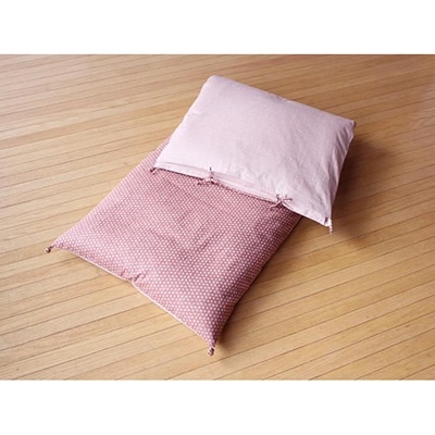 【洛中高岡屋】うたた寝にちょうどいい寛ぎのアイテム カバータイプごろ寝敷きふとん(ピンク系)