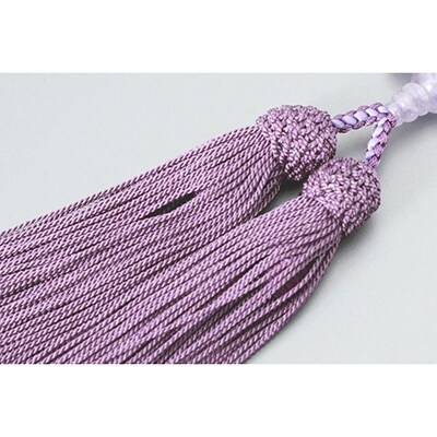 【京念珠】数珠 藤雲石 正絹房【土屋念珠店/女性用/レディース/念珠/略式/3747】