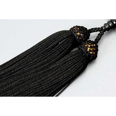 【京念珠】数珠 黒オニキス 正絹房【土屋念珠店/女性用/レディース/念珠/略式/3751】