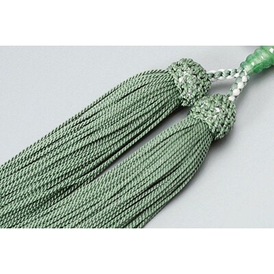 【京念珠】数珠 水晶 アベンチュリン 正絹房【土屋念珠店/女性用/レディース/念珠/略式/3738】