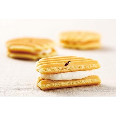 鼓月】姫千寿せんべい三段箱(シュガークリーム12枚入、有機抹茶12枚入
