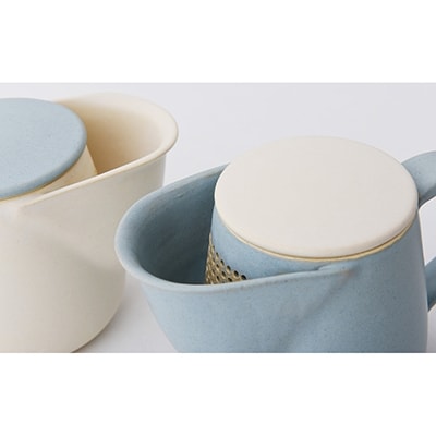 【晋六窯】PELICAN TEA POT/BLUE&CUP(色違いのCUP 2個)