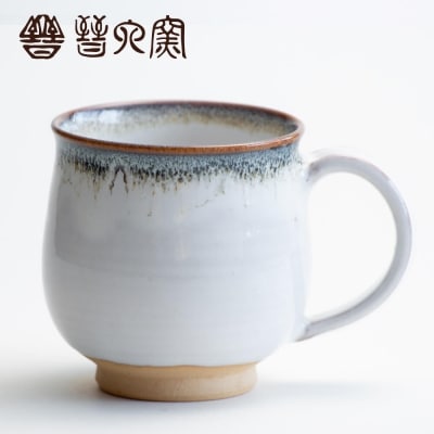 【晋六窯】白萩海鼠釉薬マグカップ