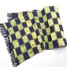 【Kyoto SILK Hannari】西陣織兵児帯　市松《黒・黄》