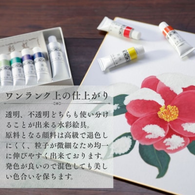 【上羽絵惣】《京都の絵具屋が創る日本の伝統色》チューブ絵具(大)18色セット