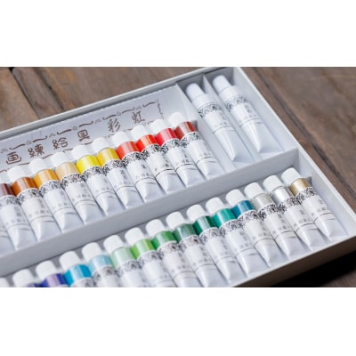 【上羽絵惣】チューブ絵具(小)32色セット