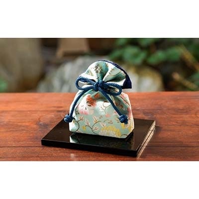 【石黒香舗】匂い袋 部屋用 置き型巾着大 (ミントグリーン)