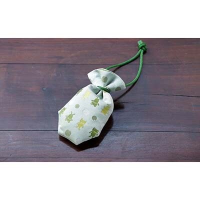 【石黒香舗】匂い袋 部屋用 吊り型巾着 掛香 (緑)