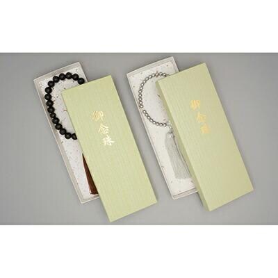 【神戸珠数店】〈京念珠〉グレー貝パール 女性用数珠【ふくさ付き】|京都 人気 数珠 仏具 レディース