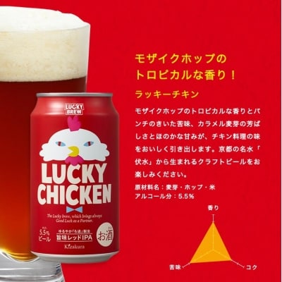 【黄桜】クラフトビール 「ラッキーチキン」(350ml缶×24本)
