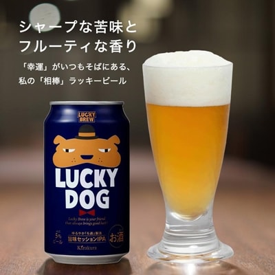 【黄桜】クラフトビール 「ラッキードッグ」 (350ml缶×24本)