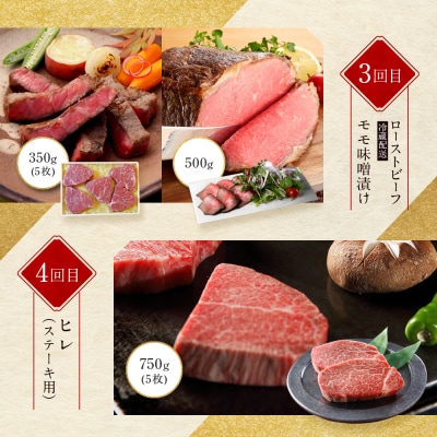 <定期便4回>【京都モリタ屋】京都肉食べ比べ