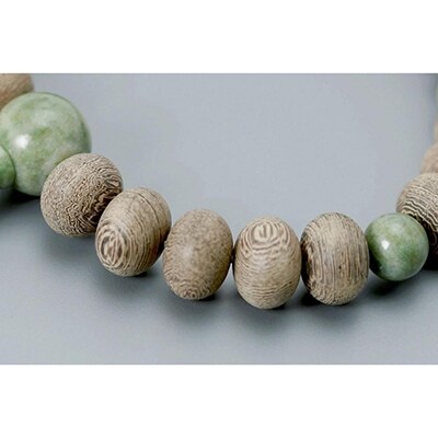 【京念珠】 すびき鉄刀木 独山玉 正絹頭房【土屋念珠店/男性用/メンズ/念珠/略式/3611】