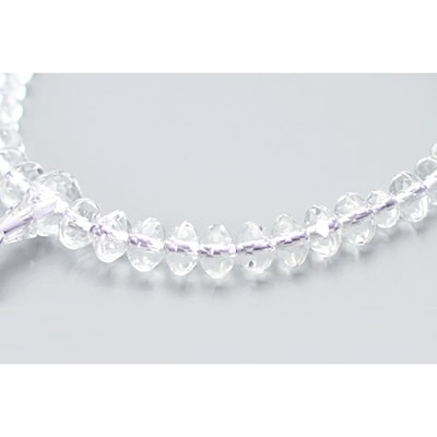 【京念珠】 水晶 スターシェイプカット 正絹松風頭房【土屋念珠店/女性用/念珠/略式/3724】