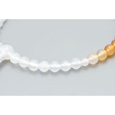 【京念珠】 メノウ 7mm玉 正絹松風頭房【土屋念珠店/女性用/レディース/念珠/略式/3756】