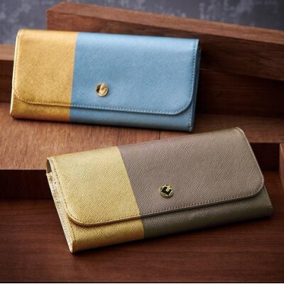 【金箔押　山村】DAYBREAK 長財布 (シャンパン)