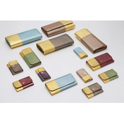 【金箔押　山村】DAYBREAK 長財布 (ボルドー)