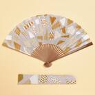 【みのや扇舗】/fan/fun扇子(大サイズ:山吹茶)