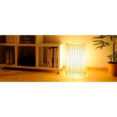 【日吉屋】自立式スタンド照明 和紙の色(ナチュラル白)