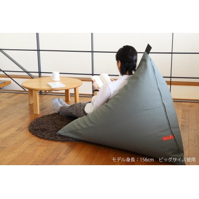 【大東寝具工業】tetra 8号帆布(ビッグサイズ)【ビーズクッション座椅子】(カーキ)