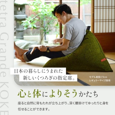 【大東寝具工業】tetra grande koke(ビッグサイズ)【ビーズクッション座椅子】