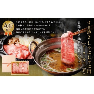 【銀閣寺大西】京都肉焼肉盛り合わせ&すき焼き・しゃぶしゃぶ用セット(各600g)