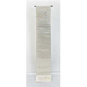 【光映工芸】京都発!伝統工芸品　袋帯(雪輪松藤 白地 引箔) ≪着物・訪問着の格式を上げる帯≫