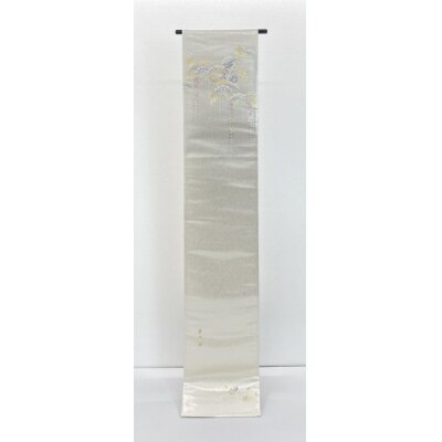 【光映工芸】京都発!伝統工芸品　袋帯(雪輪松藤 白地 引箔) ≪着物・訪問着の格式を上げる帯≫