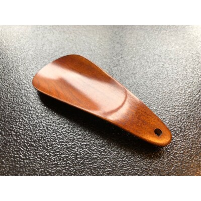【藤田蝋色工芸】漆塗り携帯用靴べら(ブラウン)