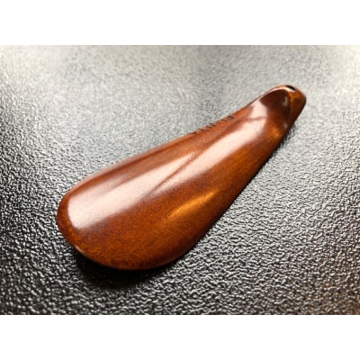 【藤田蝋色工芸】漆塗り携帯用靴べら(ブラウン)