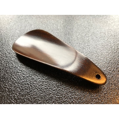 【藤田蝋色工芸】漆塗り携帯用靴べら(ダークブラウン)
