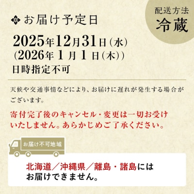 【京料理 佐近】おせち 二段重 2～3人前|京料理×フレンチ 和洋折衷懐石 人気おせち