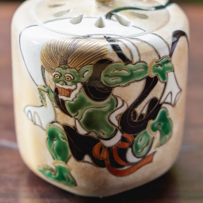 【小手鞠窯】香炉(風神雷神)