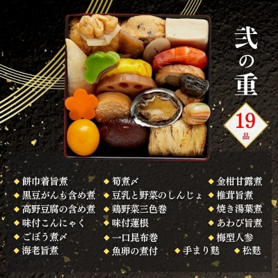 個食おせち 京小箱(二段重×二組・2人前)《数量限定》【京菜味のむら】|京おせち