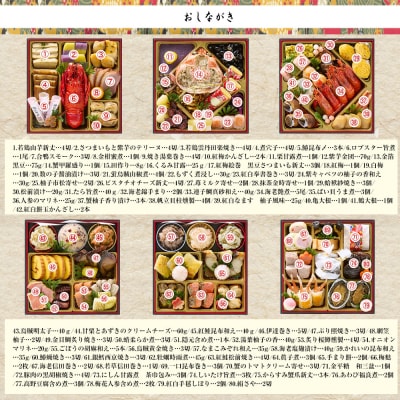 【京都祇園 岩元】冷蔵おせち六段重「極」約7～8人前|本格 料亭おせち 毎年完売必至 人気