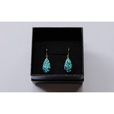 【伝統工芸を応援!】【嵯峩螺鈿・野村】螺鈿ジュエリー(ピアス・しずく)